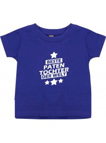 Kinder T-Shirt beste Patentochter der Welt lila, 0-6 Monate