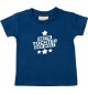 Kinder T-Shirt beste Tochter der Welt navy, 0-6 Monate