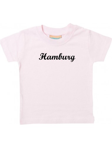Kinder T-Shirt City Stadt Shirt Hamburg Deine Stadt Kult rosa, 0-6 Monate