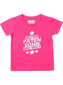 Kinder T-Shirt bester Patensohn der Welt pink, 0-6 Monate