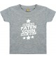 Kinder T-Shirt bester Patensohn der Welt grau, 0-6 Monate