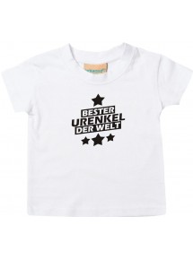 Kinder T-Shirt bester Urenkel der Welt weiss, 0-6 Monate