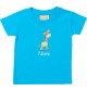 Kinder T-Shirt  mit tollen Motiven inkl Ihrem Wunschnamen Giraffe