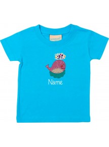 Kinder T-Shirt  mit tollen Motiven inkl Ihrem Wunschnamen Wal