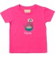 Kinder T-Shirt  mit tollen Motiven inkl Ihrem Wunschnamen Wal pink, Größe 0-6 Monate