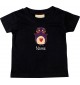 Kinder T-Shirt  mit tollen Motiven inkl Ihrem Wunschnamen Pinguin schwarz, Größe 0-6 Monate