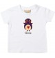 Kinder T-Shirt  mit tollen Motiven inkl Ihrem Wunschnamen Pinguin weiss, Größe 0-6 Monate