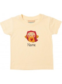 Kinder T-Shirt  mit tollen Motiven inkl Ihrem Wunschnamen Eule