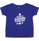 Kinder T-Shirt bester Sohn der Welt lila, 0-6 Monate