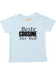 Baby Kids-T, Beste Cousine der Welt, hellblau, 0-6 Monate