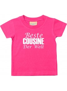 Baby Kids-T, Beste Cousine der Welt, pink, 0-6 Monate