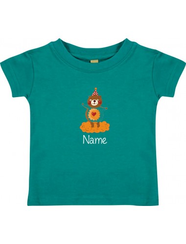 Kinder T-Shirt  mit tollen Motiven inkl Ihrem Wunschnamen Bär jade, Größe 0-6 Monate