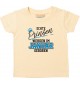 Baby Kinder T-Shirt  Echte Prinzen werden im JANUAR geboren hellgelb, 0-6 Monate