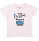 Baby Kinder T-Shirt  Echte Prinzen werden im MÄRZ geboren rosa, 0-6 Monate