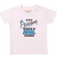Baby Kinder T-Shirt  Echte Prinzen werden im APRIL geboren rosa, 0-6 Monate