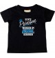 Baby Kinder T-Shirt  Echte Prinzen werden im APRIL geboren schwarz, 0-6 Monate
