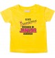 Baby Kinder T-Shirt  Echte Prinzessinnen werden im JANUAR geboren, gelb, 0-6 Monate