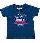 Baby Kinder T-Shirt  Echte Prinzessinnen werden im JANUAR geboren, navy, 0-6 Monate