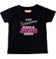 Baby Kinder T-Shirt  Echte Prinzessinnen werden im JANUAR geboren, schwarz, 0-6 Monate
