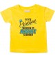 Baby Kinder T-Shirt  Echte Prinzen werden im AUGUST geboren gelb, 0-6 Monate