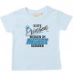 Baby Kinder T-Shirt  Echte Prinzen werden im AUGUST geboren hellblau, 0-6 Monate