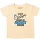 Baby Kinder T-Shirt  Echte Prinzen werden im AUGUST geboren hellgelb, 0-6 Monate