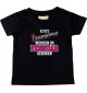 Baby Kinder T-Shirt  Echte Prinzessinnen werden im FEBRUAR geboren, schwarz, 0-6 Monate