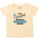 Baby Kinder T-Shirt  Echte Prinzen werden im SEPTEMBER geboren hellgelb, 0-6 Monate