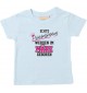 Baby Kinder T-Shirt  Echte Prinzessinnen werden im MÄRZ geboren, hellblau, 0-6 Monate