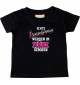 Baby Kinder T-Shirt  Echte Prinzessinnen werden im MÄRZ geboren, schwarz, 0-6 Monate