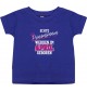 Baby Kinder T-Shirt  Echte Prinzessinnen werden im APRIL geboren, lila, 0-6 Monate