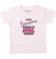 Baby Kinder T-Shirt  Echte Prinzessinnen werden im APRIL geboren, rosa, 0-6 Monate