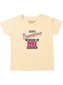 Baby Kinder T-Shirt  Echte Prinzessinnen werden im MAI geboren,