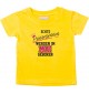 Baby Kinder T-Shirt  Echte Prinzessinnen werden im MAI geboren, gelb, 0-6 Monate