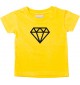 Kinder T-Shirt mit tollem Motiv Diamant, gelb, 0-6 Monate