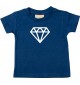 Kinder T-Shirt mit tollem Motiv Diamant, navy, 0-6 Monate