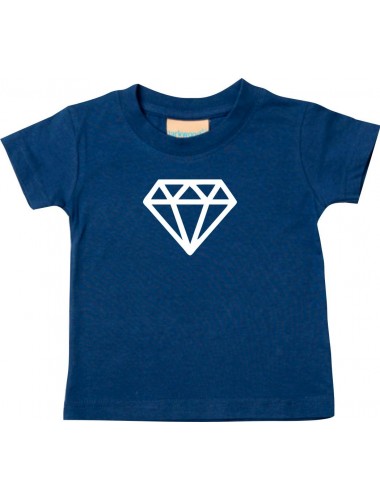Kinder T-Shirt mit tollem Motiv Diamant, navy, 0-6 Monate