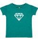 Kinder T-Shirt mit tollem Motiv Diamant, jade, 0-6 Monate