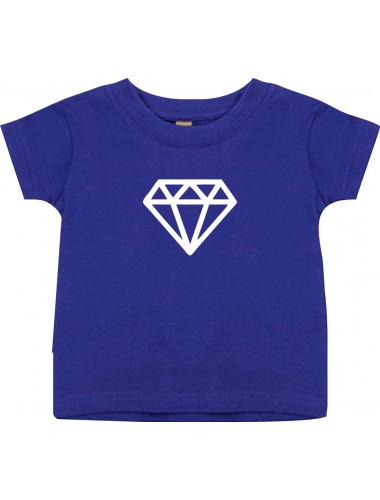 Kinder T-Shirt mit tollem Motiv Diamant, lila, 0-6 Monate