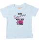 Baby Kinder T-Shirt  Echte Prinzessinnen werden im JUNI geboren, hellblau, 0-6 Monate