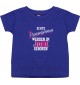 Baby Kinder T-Shirt  Echte Prinzessinnen werden im JUNI geboren, lila, 0-6 Monate