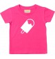 Kinder T-Shirt  Eis am Stiel, pink, 0-6 Monate