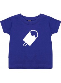 Kinder T-Shirt  Eis am Stiel, lila, 0-6 Monate