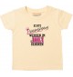 Baby Kinder T-Shirt  Echte Prinzessinnen werden im JULI geboren, hellgelb, 0-6 Monate