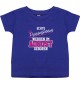 Baby Kinder T-Shirt  Echte Prinzessinnen werden im AUGUST geboren, lila, 0-6 Monate
