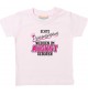 Baby Kinder T-Shirt  Echte Prinzessinnen werden im AUGUST geboren, rosa, 0-6 Monate