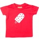 Kinder T-Shirt Summertime Stieleis Eis am Stiel, rot, 0-6 Monate