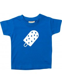 Kinder T-Shirt Summertime Stieleis Eis am Stiel, royal, 0-6 Monate