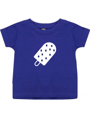 Kinder T-Shirt Summertime Stieleis Eis am Stiel, lila, 0-6 Monate