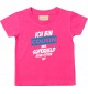 Kinder T-Shirt  Ich bin Cousin weil Superheld keine Option ist pink, 0-6 Monate